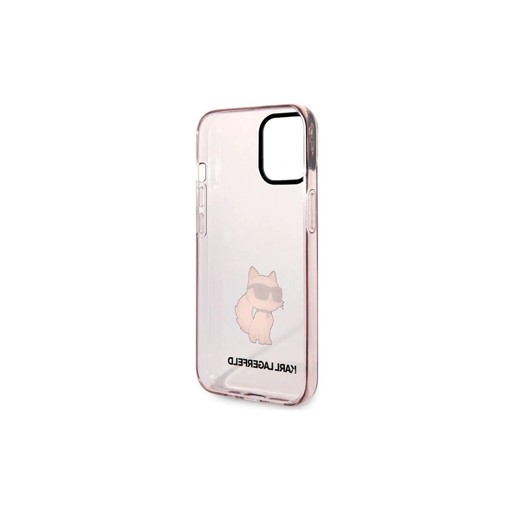 Wholesale Karl Lagerfeld KLHCP12MHNCHTCP Apple iPhone 12/12 Pro pink hardcase Ikonik Choupette - KLD1476 - {ean13} - Hurt
