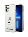 Karl Lagerfeld KLHCP12MHNCHTCT Apple iPhone 12/12 Pro transparent hardcase Ikonik Choupette
