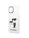 Karl Lagerfeld KLHCP12MHNKCTGT Apple iPhone 12/12 Pro transparent hardcase Gliter Karl&Choupette