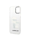 Karl Lagerfeld KLHCP12MHNKCTGT Apple iPhone 12/12 Pro transparent hardcase Gliter Karl&Choupette