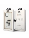 Karl Lagerfeld KLHCP12MHNKCTGT Apple iPhone 12/12 Pro transparent hardcase Gliter Karl&Choupette