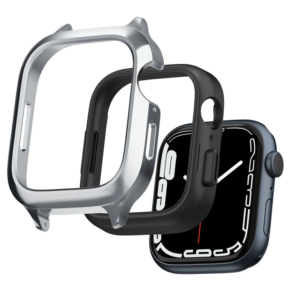 Wholesale Belt + case Spigen Metal Fit Pro Apple Watch 4/5/6/7/8/9/SE 44/45mm Silver - SPN2755 - {ean13} - Hurt