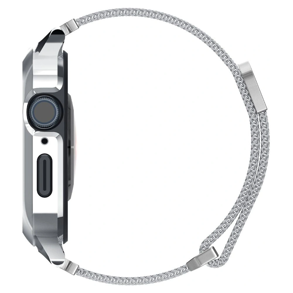 Wholesale Belt + case Spigen Metal Fit Pro Apple Watch 4/5/6/7/8/9/SE 44/45mm Silver - SPN2755 - {ean13} - Hurt