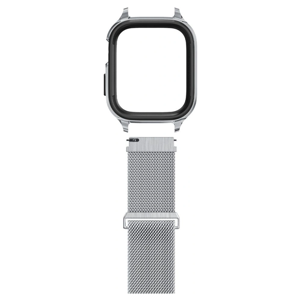 Wholesale Belt + case Spigen Metal Fit Pro Apple Watch 4/5/6/7/8/9/SE 44/45mm Silver - SPN2755 - {ean13} - Hurt