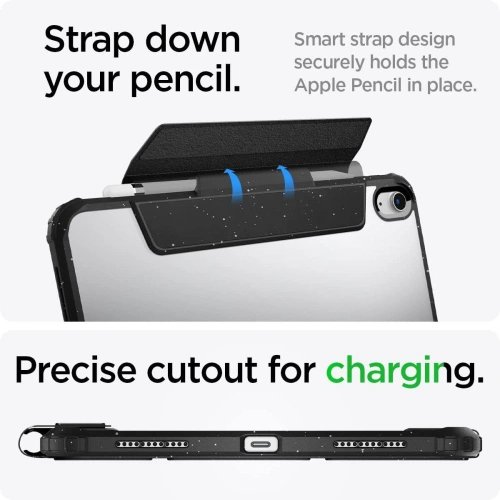 Etui Spigen Ultra Hybrid Pro Apple iPad 10.9" 2022 / 11" 2025 Speckled Grey