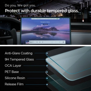 Hurtownia GSM - Gehärtetes Glas Spigen GLAS.tR ez Fit Tesla Model X 2022/Model S 2021 Schwarz - SPN2759 - {ean13} - Hurt