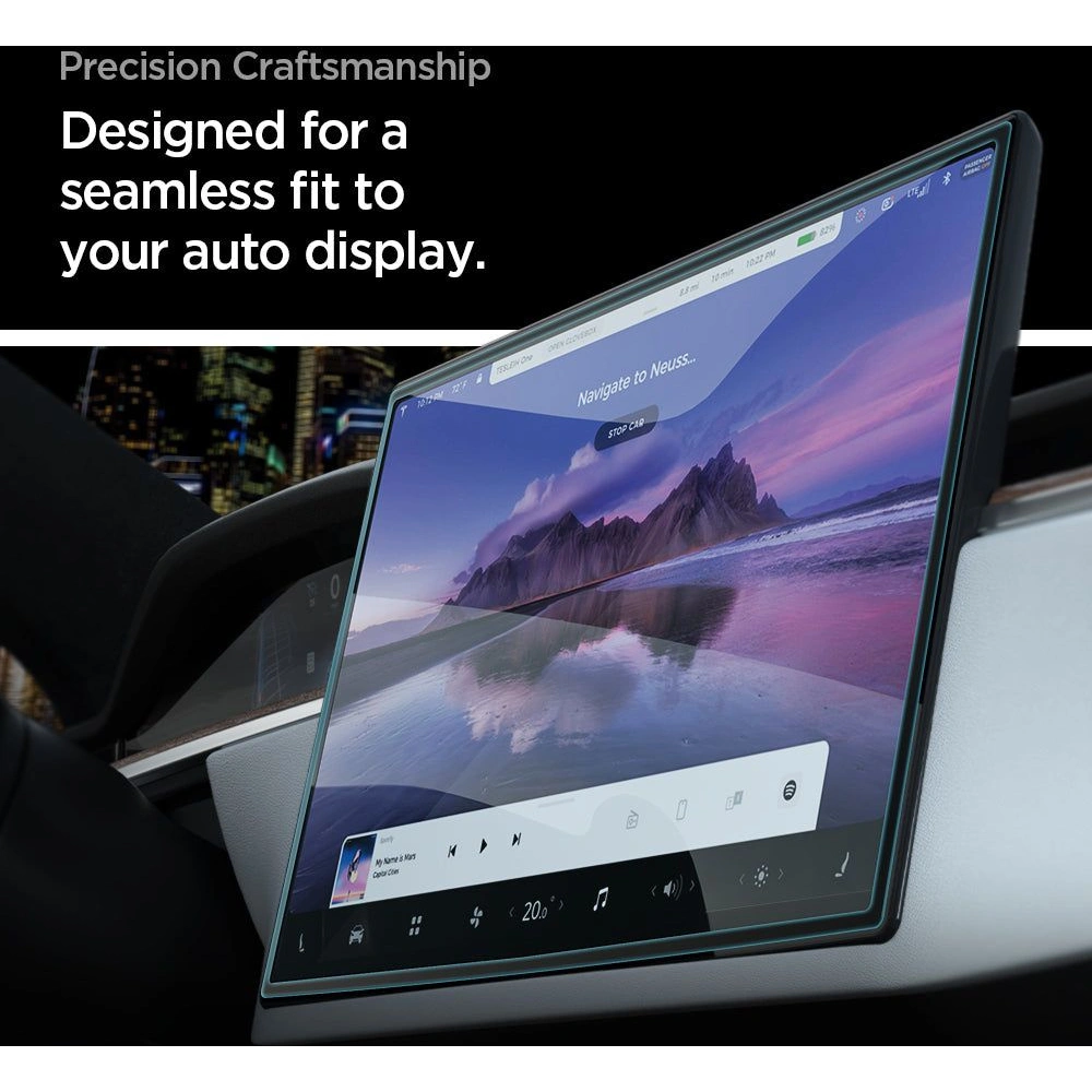Hurtownia GSM - Gehärtetes Glas Spigen GLAS.tR ez Fit Tesla Model X 2022/Model S 2021 Schwarz - SPN2759 - {ean13} - Hurt