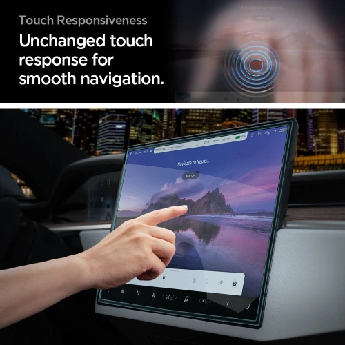Szkło hartowane Spigen GLAS.tR ez Fit Tesla Model X 2022/Model S 2021 Black