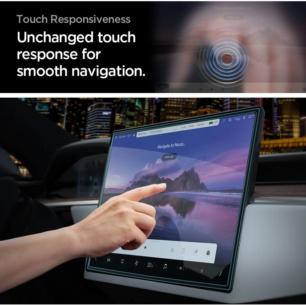 Hurtownia GSM - Edzett üveg Spigen GLAS.tR ez Fit Tesla Model X 2022/Model S 2021 Fekete - SPN2759 - {ean13} - Hurt