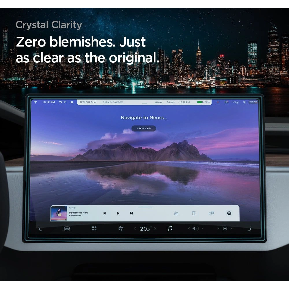 Hurtownia GSM - Edzett üveg Spigen GLAS.tR ez Fit Tesla Model X 2022/Model S 2021 Fekete - SPN2759 - {ean13} - Hurt