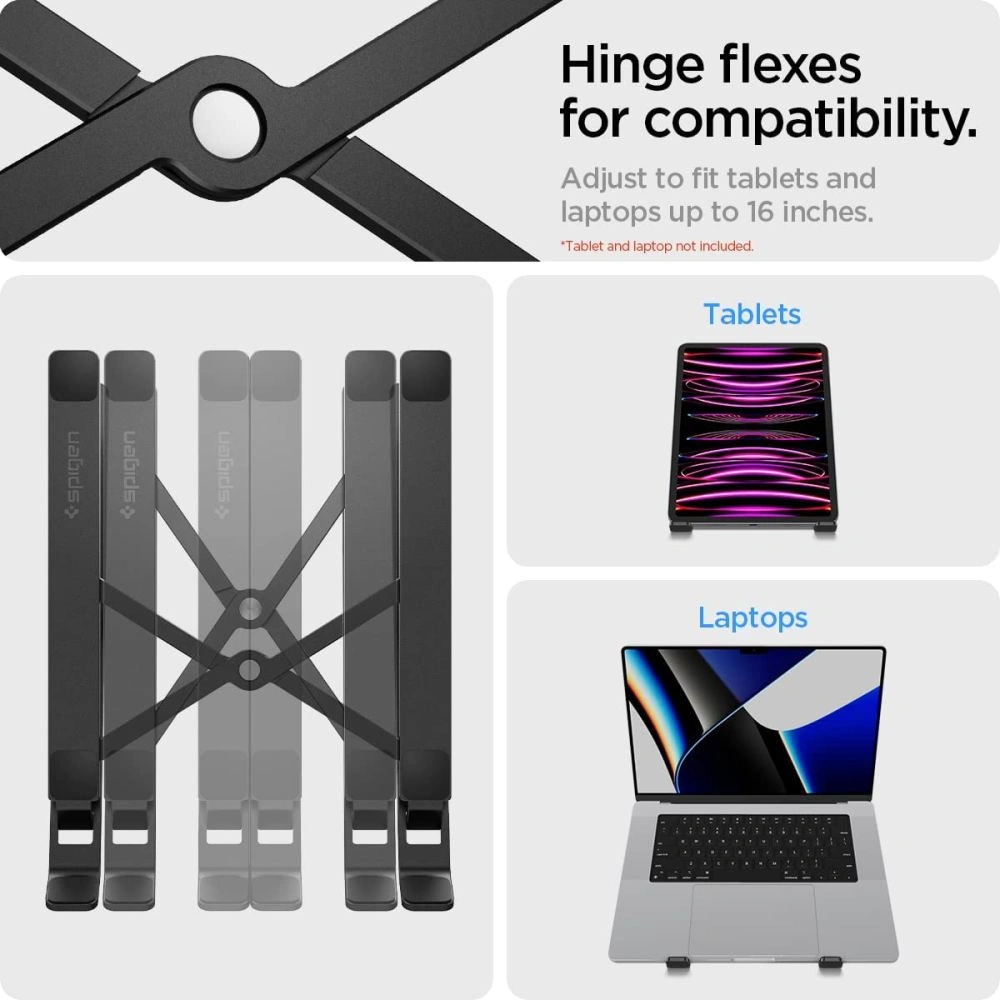 Hurtownia GSM - Podložka pod laptop Spigen LD201 Univerzální stojan na laptop černý - SPN2760 - {ean13} - Hurt