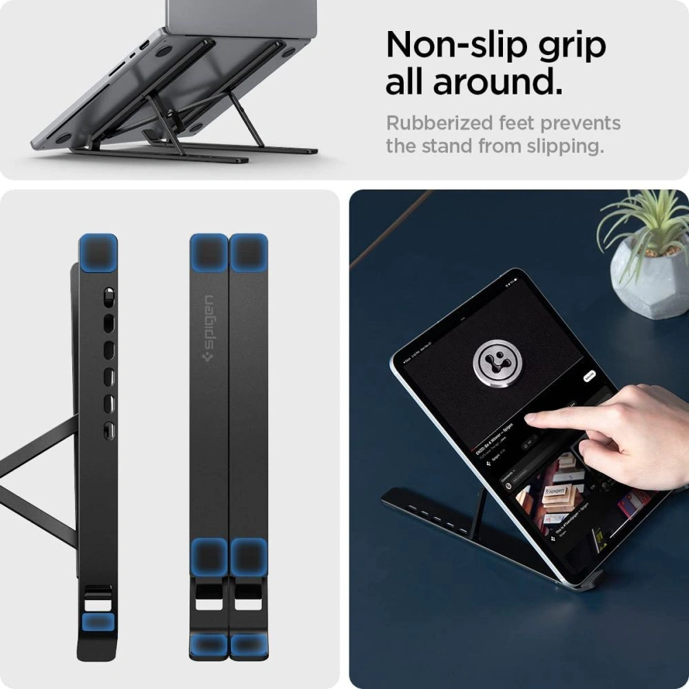 Hurtownia GSM - Podložka pod laptop Spigen LD201 Univerzální stojan na laptop černý - SPN2760 - {ean13} - Hurt