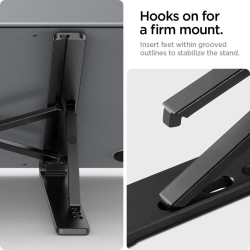 Podstawka pod laptopa Spigen LD201 Universal Laptop Stand Black