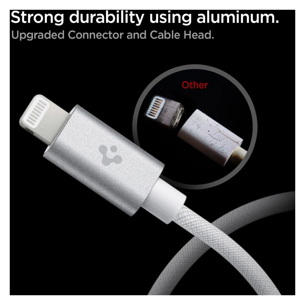Hurtownia GSM - Kábel Spigen PB2200 ArcWire USB-C/Lightning 200cm Fehér - SPN2761 - {ean13} - Hurt
