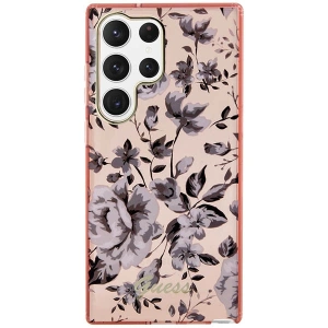 Wholesale Guess GUHCS23LHCFWSP Samsung Galaxy S23 Ultra pink hardcase Flower Collection - GUE2405 - {ean13} - Hurt