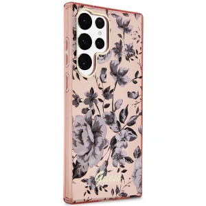 Wholesale Guess GUHCS23LHCFWSP Samsung Galaxy S23 Ultra pink hardcase Flower Collection - GUE2405 - {ean13} - Hurt