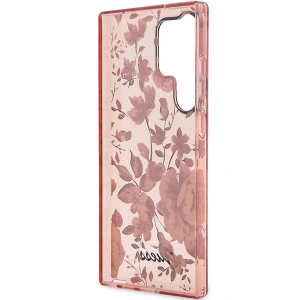 Wholesale Guess GUHCS23LHCFWSP Samsung Galaxy S23 Ultra pink hardcase Flower Collection - GUE2405 - {ean13} - Hurt