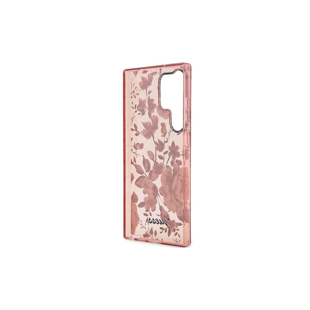 Wholesale Guess GUHCS23LHCFWSP Samsung Galaxy S23 Ultra pink hardcase Flower Collection - GUE2405 - {ean13} - Hurt