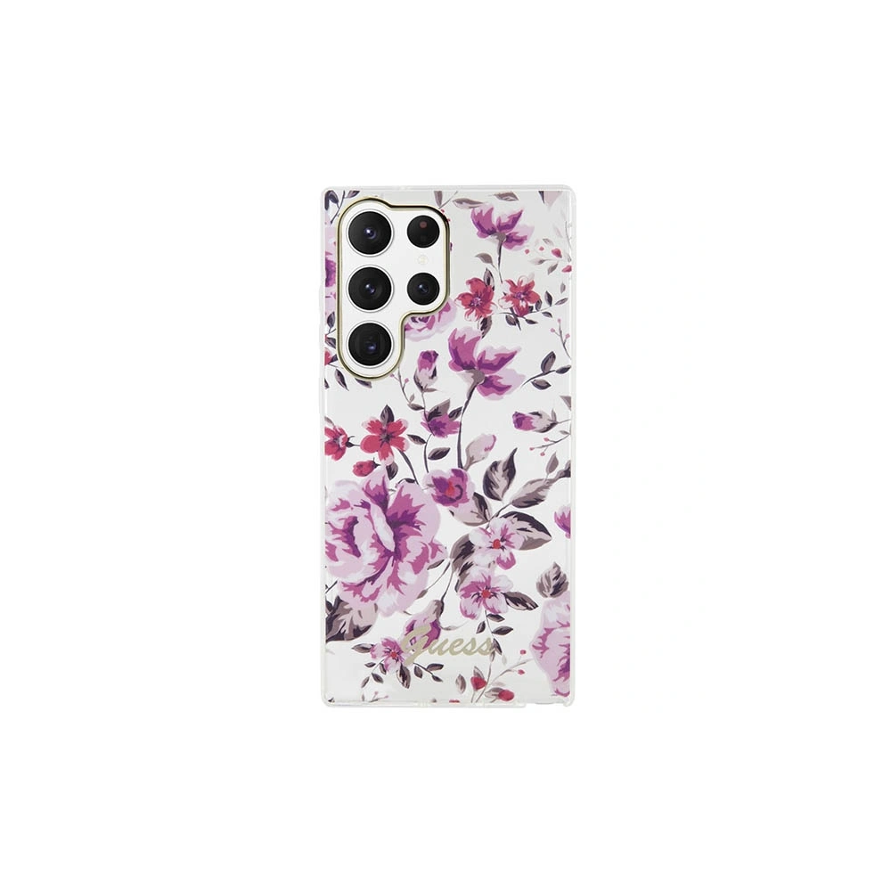 Hurtownia GSM - Etui Guess GUHCS23LHCFWST Samsung Galaxy S23 Ultra bílý/white hardcase Flower Collection - GUE2406 - {ean13} - Hurt