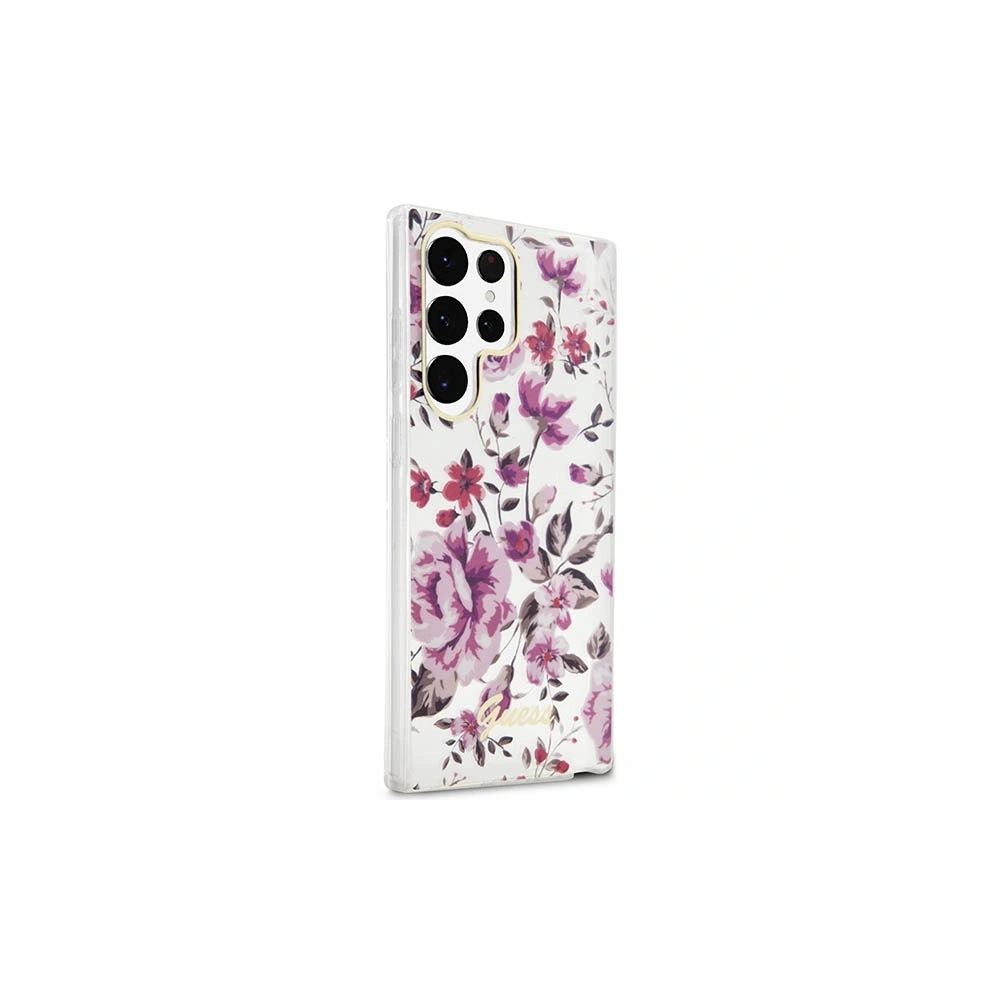 Hurtownia GSM - Etui Guess GUHCS23LHCFWST Samsung Galaxy S23 Ultra bílý/white hardcase Flower Collection - GUE2406 - {ean13} - Hurt