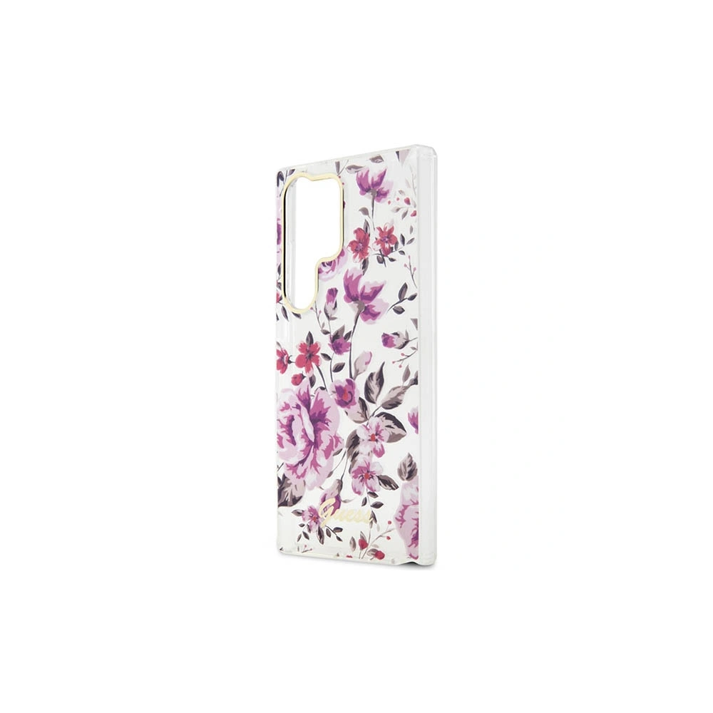 Hurtownia GSM - Case Guess GUHCS23LHCFWST Samsung Galaxy S23 Ultra weiß/white hardcase Flower Collection - GUE2406 - {ean13} - Hurt