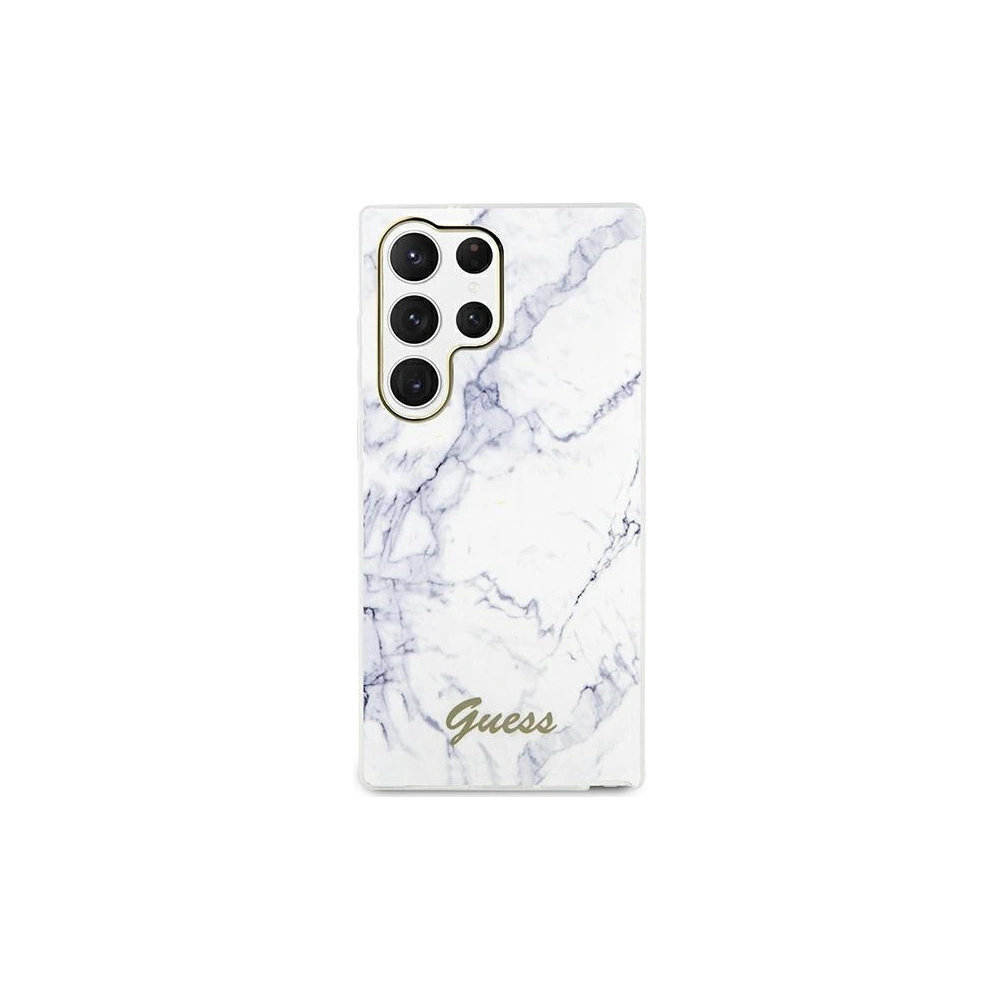 Hurtownia GSM - Etui Guess GUHCS23LPCUMAH Samsung Galaxy S23 Ultra bílý/white hardcase Marble - GUE2408 - {ean13} - Hurt