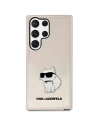 Karl Lagerfeld KLHCS23LHNCHTCP Samsung Galaxy S23 Ultra pink hardcase Ikonik Choupette