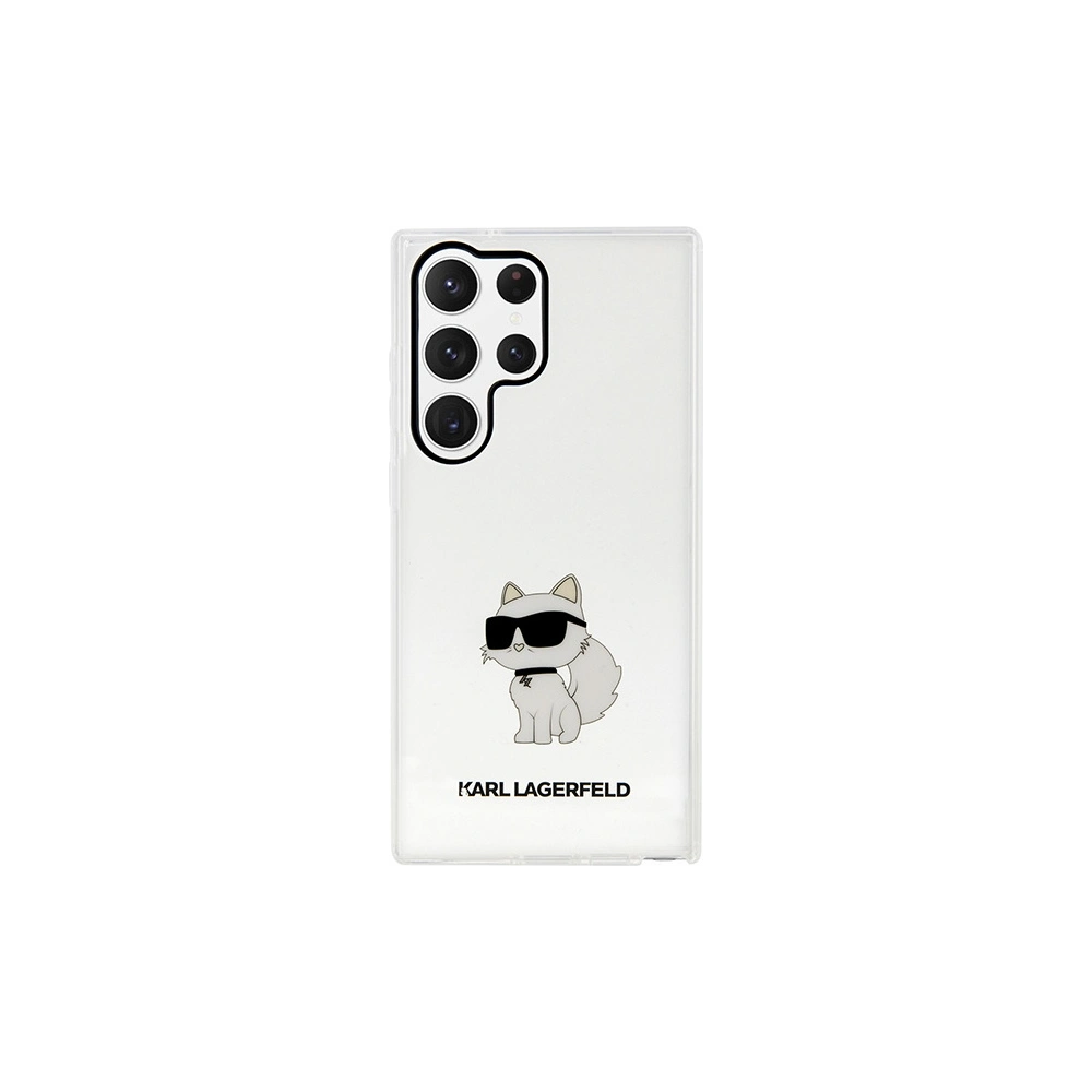 Wholesale Karl Lagerfeld KLHCS23LHNCHTCT Samsung Galaxy S23 Ultra transparent hardcase Ikonik Choupette - KLD1482 - {ean13} - Hurt