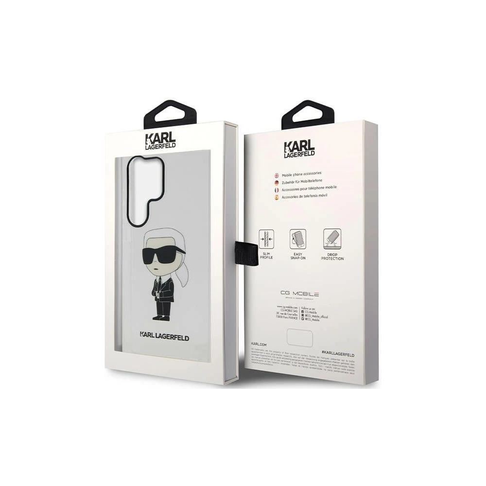 Hurtownia GSM - Case Karl Lagerfeld KLHCS23LHNIKTCT Samsung Galaxy S23 Ultra transparent Hardcase Ikonik Case Karl Lagerfeld - KLD1484 - {ean13} - Hurt