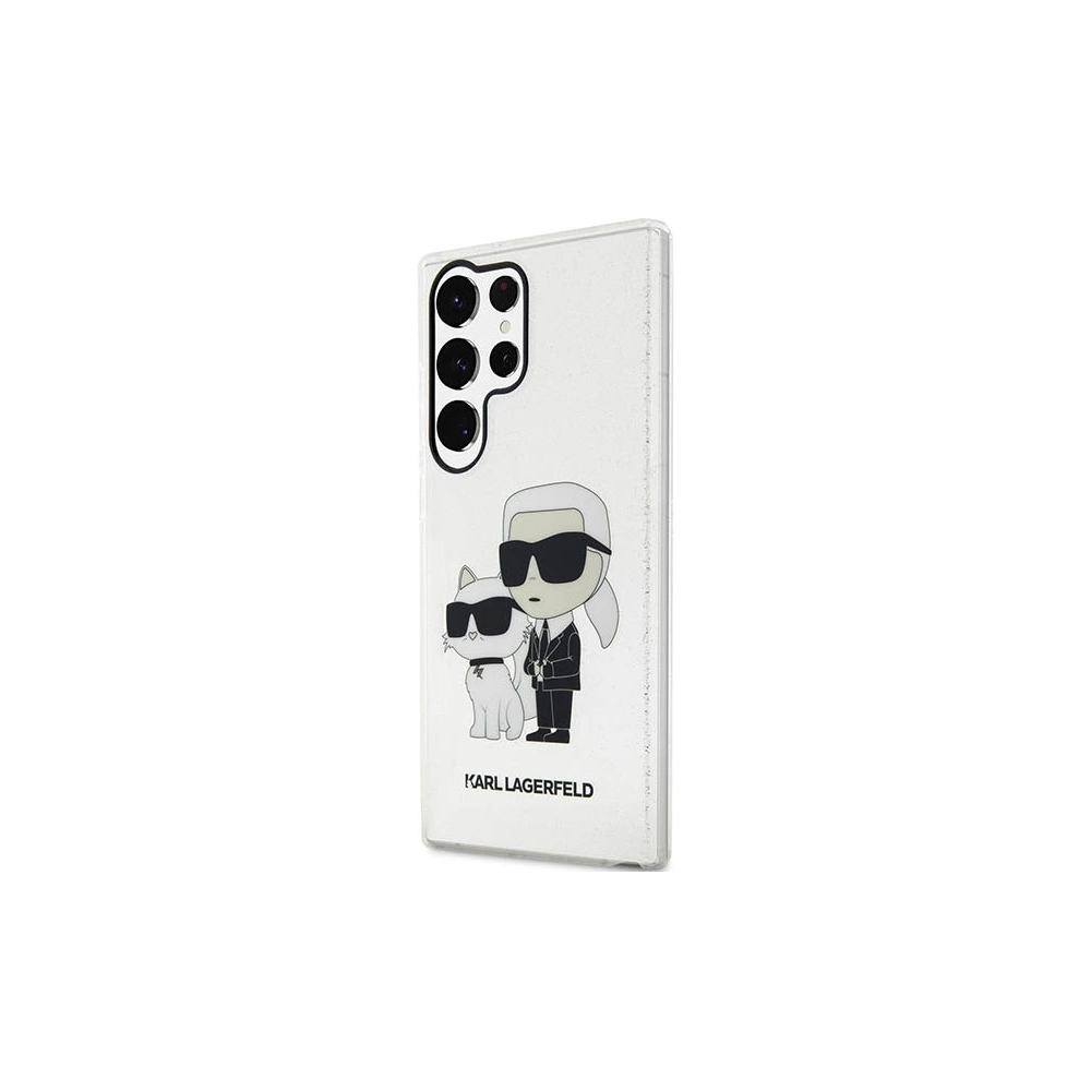 Hurtownia GSM - Case Karl Lagerfeld KLHCS23LHNKCTGT Samsung Galaxy S23 Ultra transparente Hardcase Glitzer Case Karl&Choupette - KLD1485 - {ean13} - Hurt