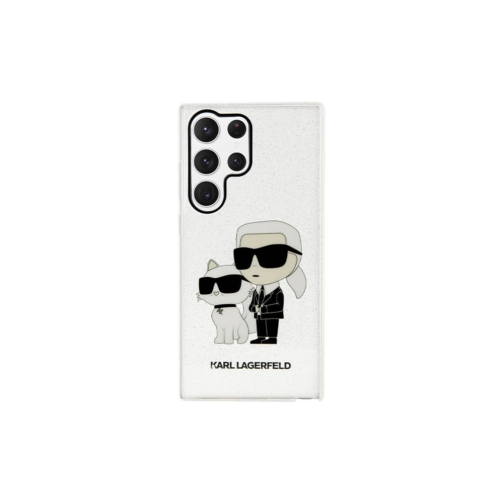 Hurtownia GSM - Case Karl Lagerfeld KLHCS23LHNKCTGT Samsung Galaxy S23 Ultra transparente Hardcase Glitzer Case Karl&Choupette - KLD1485 - {ean13} - Hurt