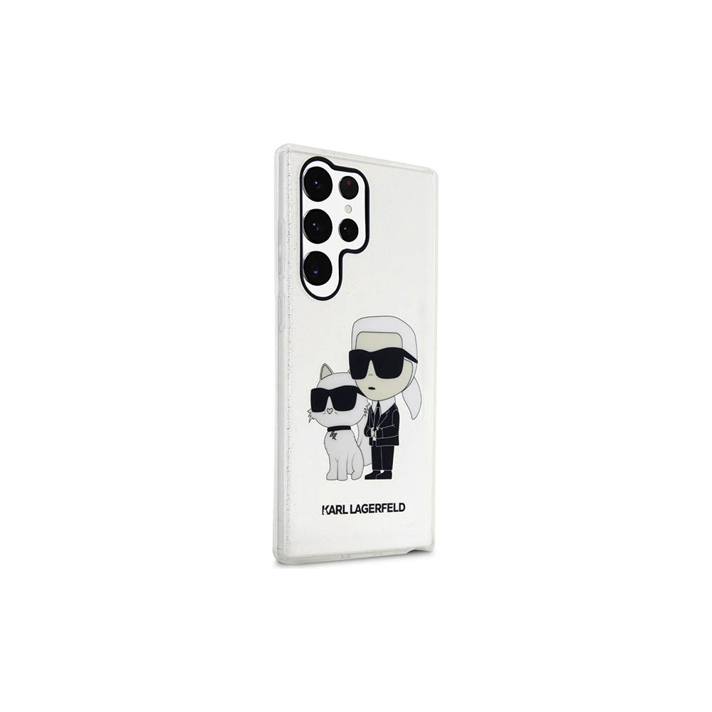 Hurtownia GSM - Etui Karl Lagerfeld KLHCS23LHNKCTGT Samsung Galaxy S23 Ultra transparent hardcase Gliter Etui Karl&Choupette - KLD1485 - {ean13} - Hurt