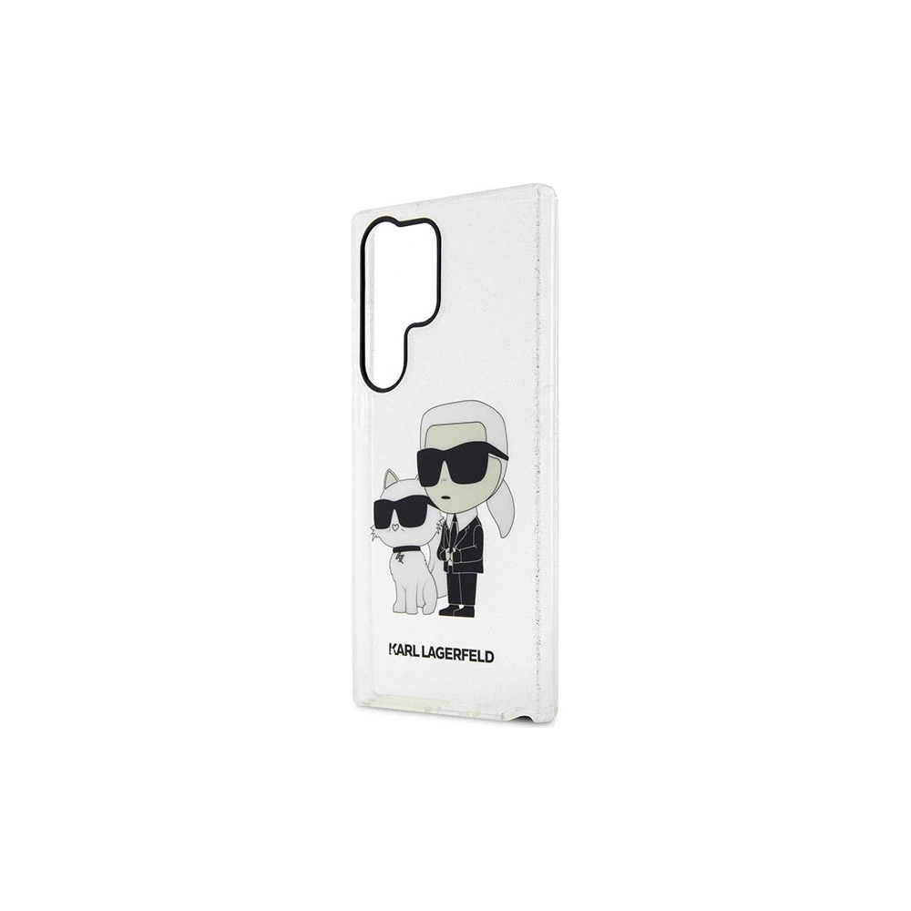 Hurtownia GSM - Case Karl Lagerfeld KLHCS23LHNKCTGT Samsung Galaxy S23 Ultra transparente Hardcase Glitzer Case Karl&Choupette - KLD1485 - {ean13} - Hurt