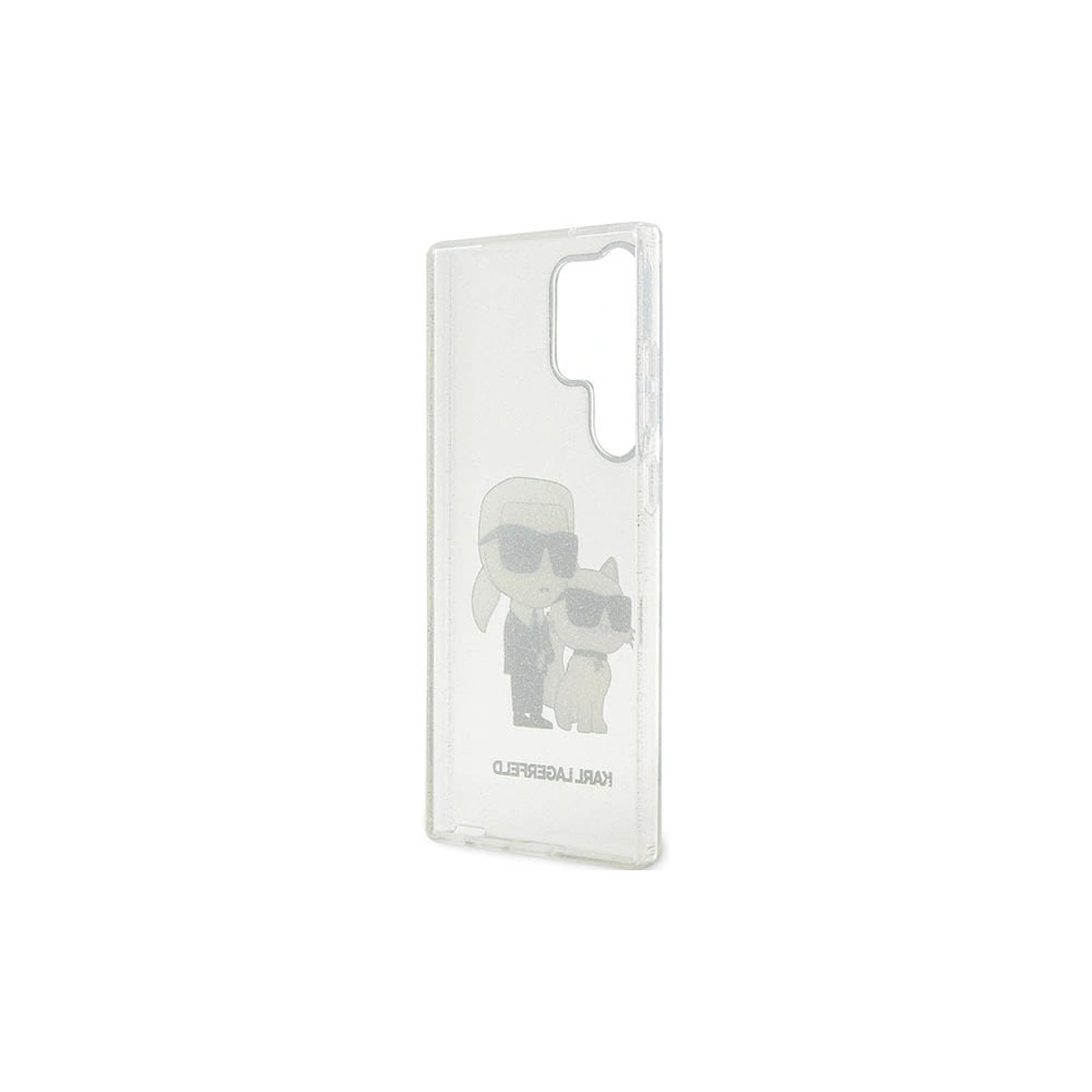 Hurtownia GSM - Case Karl Lagerfeld KLHCS23LHNKCTGT Samsung Galaxy S23 Ultra transparente Hardcase Glitzer Case Karl&Choupette - KLD1485 - {ean13} - Hurt