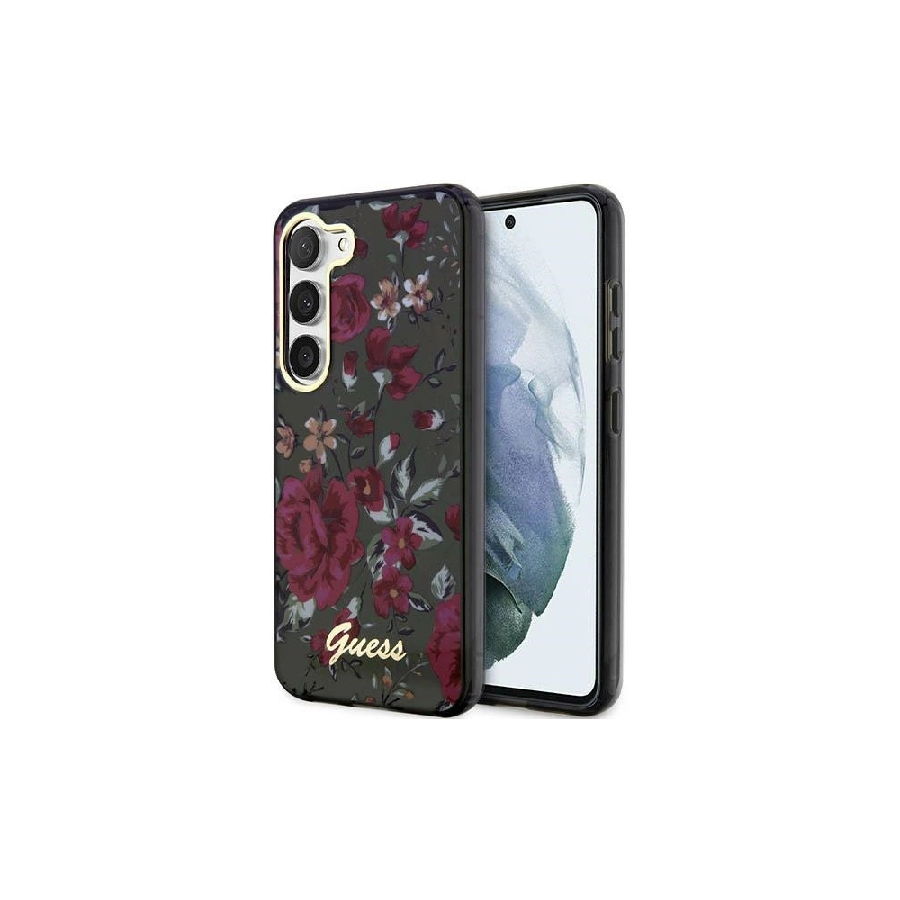 Hurtownia GSM - Case Guess GUHCS23MHCFWSA Samsung Galaxy S23+ Plus grün/khaki Hardcase Flower Collection - GUE2410 - {ean13} - Hurt
