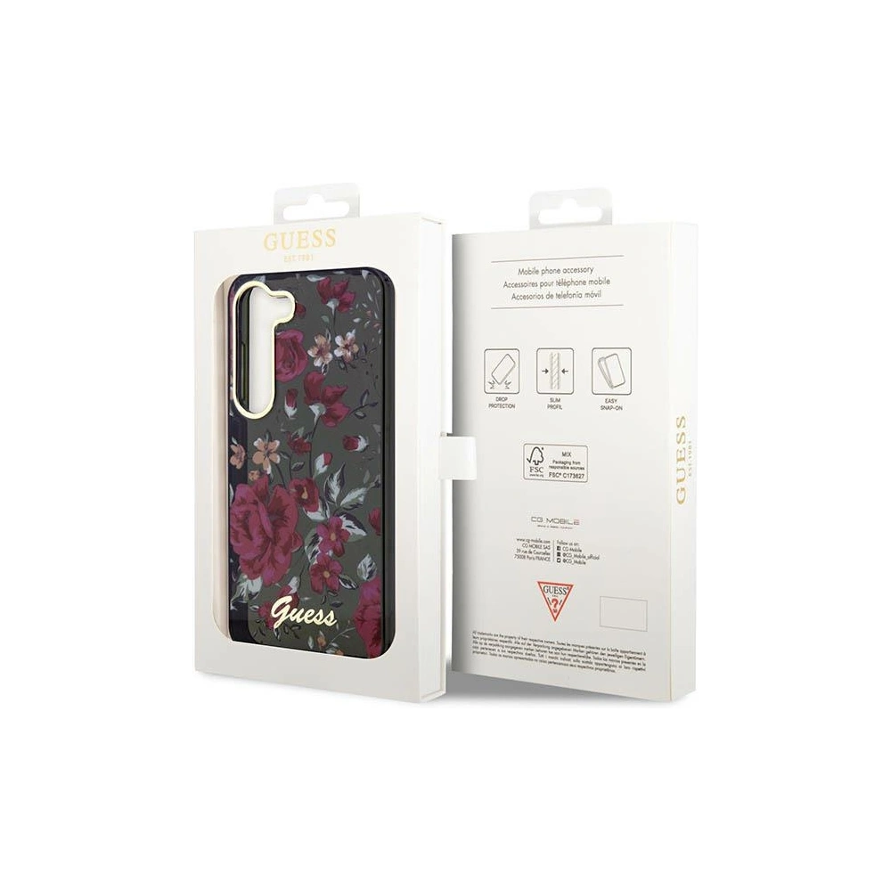 Hurtownia GSM - Etui Guess GUHCS23MHCFWSA Samsung Galaxy S23+ Plus zelený/khaki hardcase Flower Collection - GUE2410 - {ean13} - Hurt