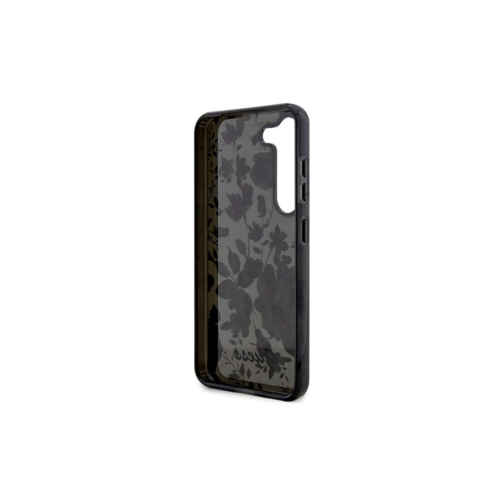 Wholesale Guess GUHCS23MHCFWSK Samsung Galaxy S23+ Plus black hardcase Flower Collection - GUE2411 - {ean13} - Hurt