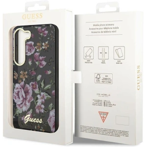 Hurtownia GSM - Etui Guess GUHCS23MHCFWSK Samsung Galaxy S23+ Plus negru/black hardcase Colecția Flower - GUE2411 - {ean13} - Hurt