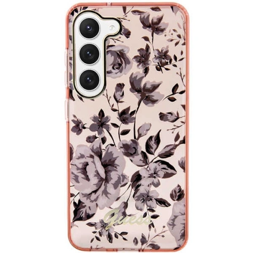 Etui Guess GUHCS23MHCFWSP Samsung Galaxy S23+ Plus różowy/pink hardcase Flower Collection