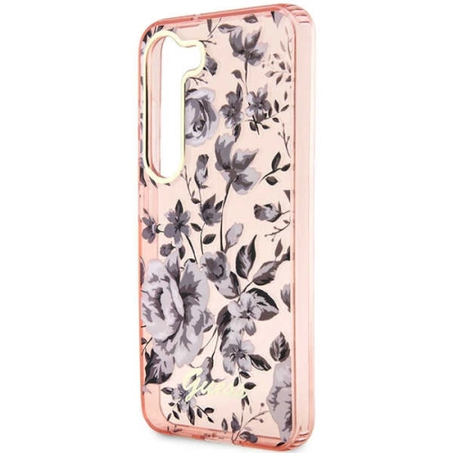 Etui Guess GUHCS23MHCFWSP Samsung Galaxy S23+ Plus różowy/pink hardcase Flower Collection