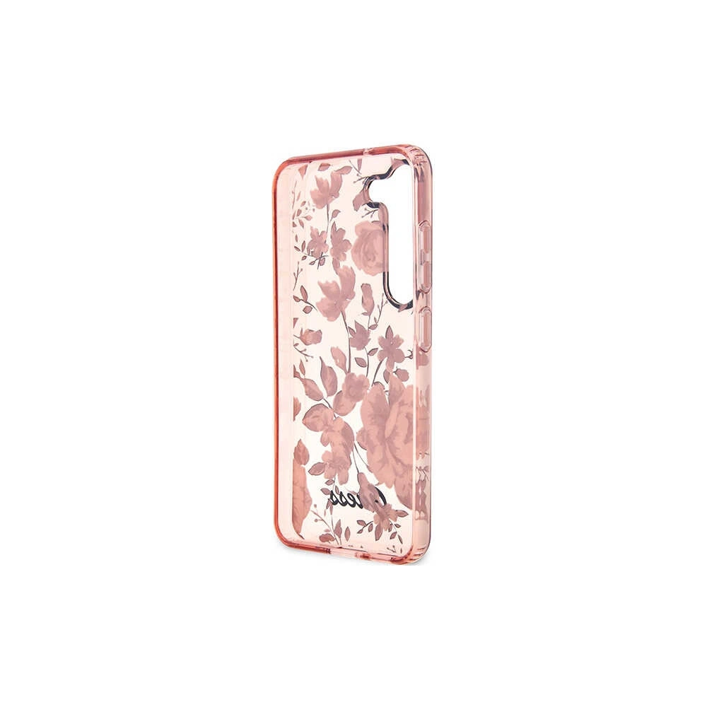 Wholesale Guess GUHCS23MHCFWSP Samsung Galaxy S23+ Plus pink hardcase Flower Collection - GUE2412 - {ean13} - Hurt