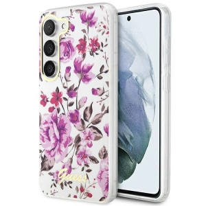 Hurtownia GSM - Etui Guess GUHCS23MHCFWST Samsung Galaxy S23+ Plus alb/white hardcase Flower Collection - GUE2413 - {ean13} - Hurt