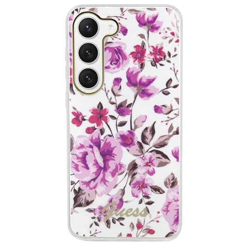 Etui Guess GUHCS23MHCFWST Samsung Galaxy S23+ Plus biały/white hardcase Flower Collection