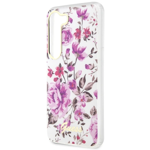Etui Guess GUHCS23MHCFWST Samsung Galaxy S23+ Plus biały/white hardcase Flower Collection