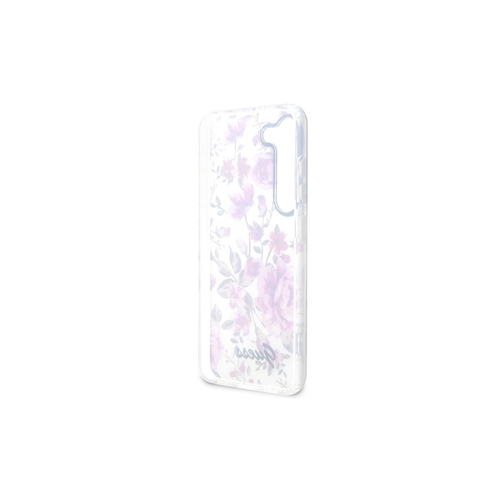 Wholesale Guess GUHCS23MHCFWST Samsung Galaxy S23+ Plus white hardcase Flower Collection - GUE2413 - {ean13} - Hurt