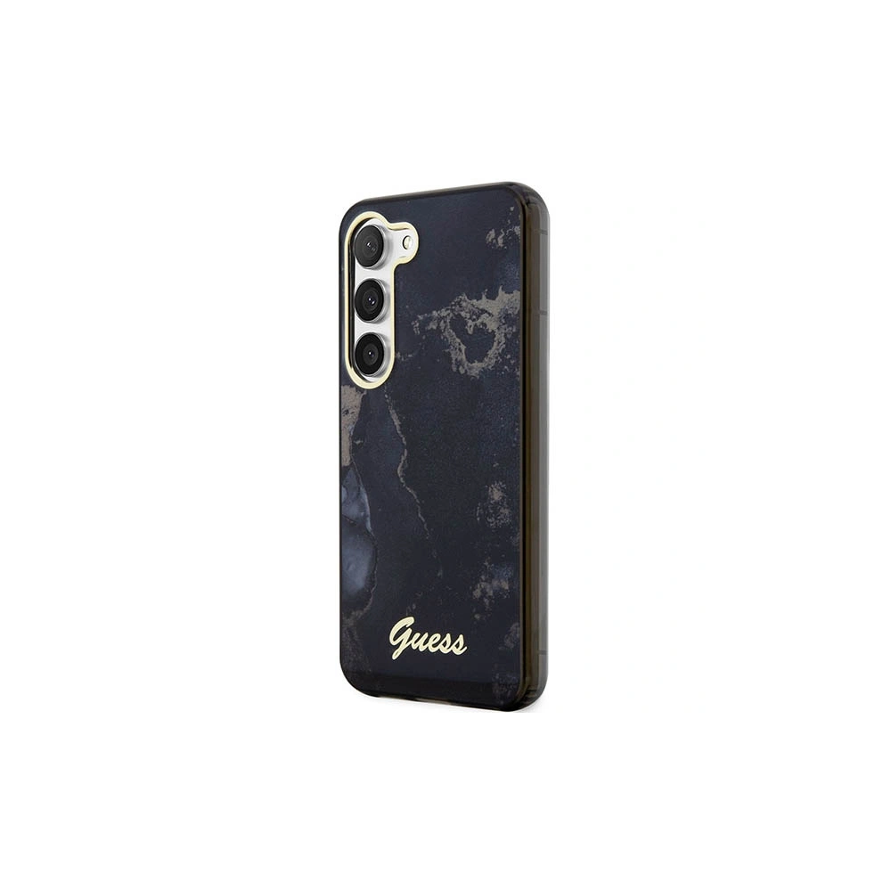 Hurtownia GSM - Etui Guess GUHCS23MHTMRSK Samsung Galaxy S23+ Plus negru/black hardcase Colecția Golden Marble - GUE2414 - {ean13} - Hurt