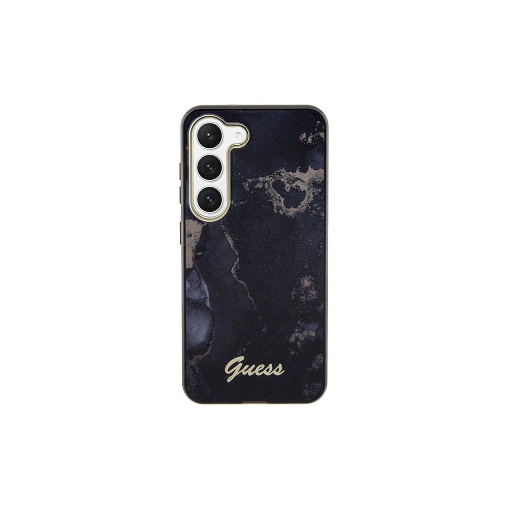 Wholesale Guess GUHCS23MHTMRSK Samsung Galaxy S23+ Plus black hardcase Golden Marble Collection - GUE2414 - {ean13} - Hurt