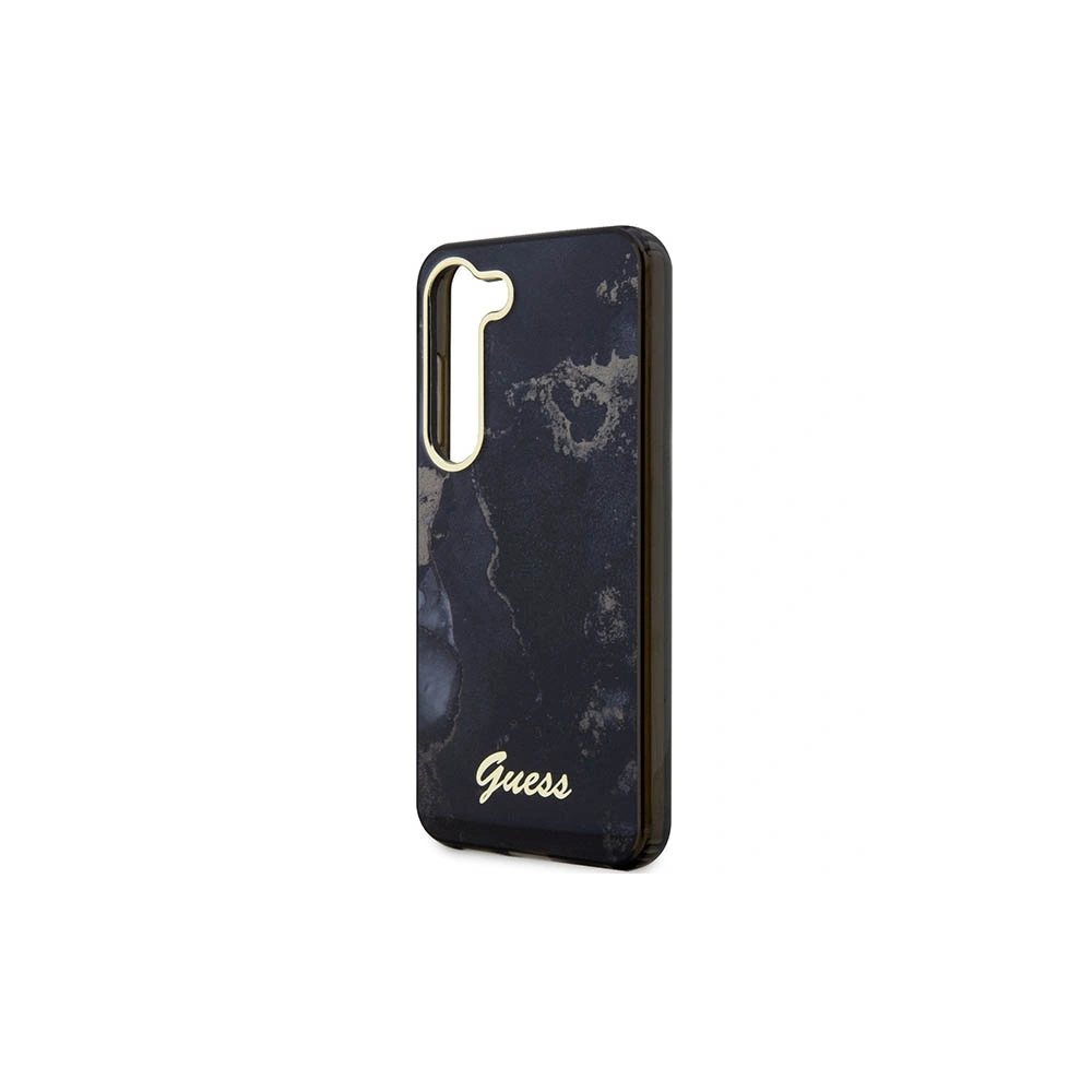 Wholesale Guess GUHCS23MHTMRSK Samsung Galaxy S23+ Plus black hardcase Golden Marble Collection - GUE2414 - {ean13} - Hurt