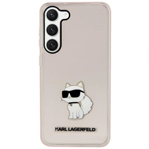 Etui Karl Lagerfeld KLHCS23MHNCHTCP Samsung Galaxy S23+ Plus różowy/pink hardcase Ikonik Choupette