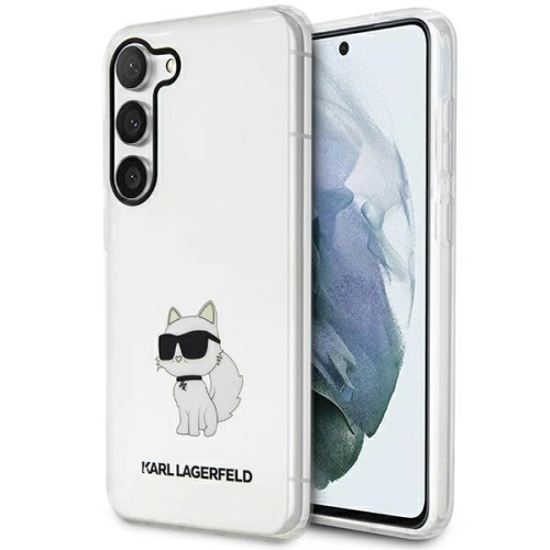 Etui Karl Lagerfeld KLHCS23MHNCHTCT Samsung Galaxy S23+ Plus transparent hardcase Ikonik Choupette